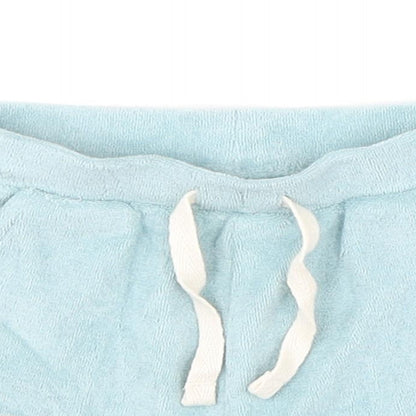 Marks and Spencer Girls Blue Cotton Cropped Trousers Size 6-9 Months Pullover - Shorts, Harry Potter