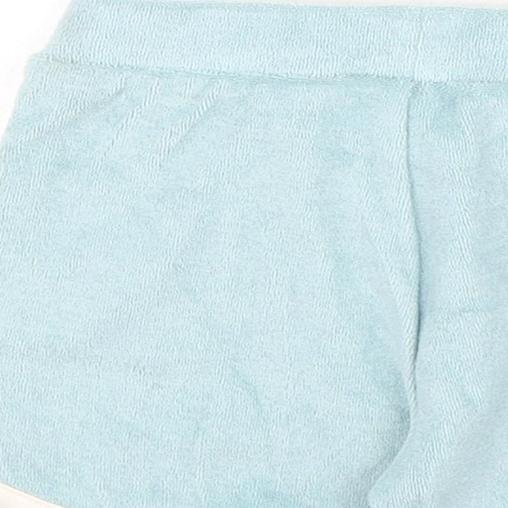 Marks and Spencer Girls Blue Cotton Cropped Trousers Size 6-9 Months Pullover - Shorts, Harry Potter