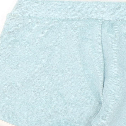 Marks and Spencer Girls Blue Cotton Cropped Trousers Size 6-9 Months Pullover - Shorts, Harry Potter