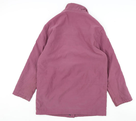 Steilmann Womens Pink Windbreaker Coat Size 10 Zip