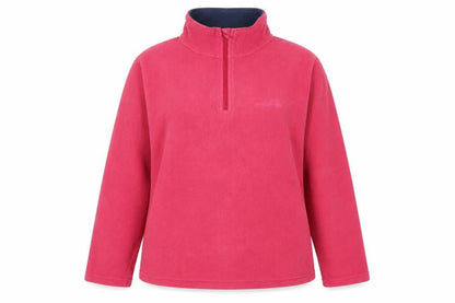Freedom Trail Womens Pink Polyester Pullover Sweatshirt Size 12 Zip