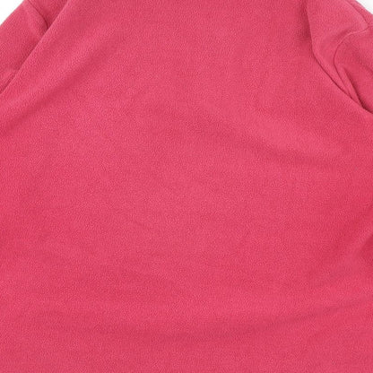 FREEDOMTRAIL Womens Pink Polyester Pullover Sweatshirt Size 12 Zip