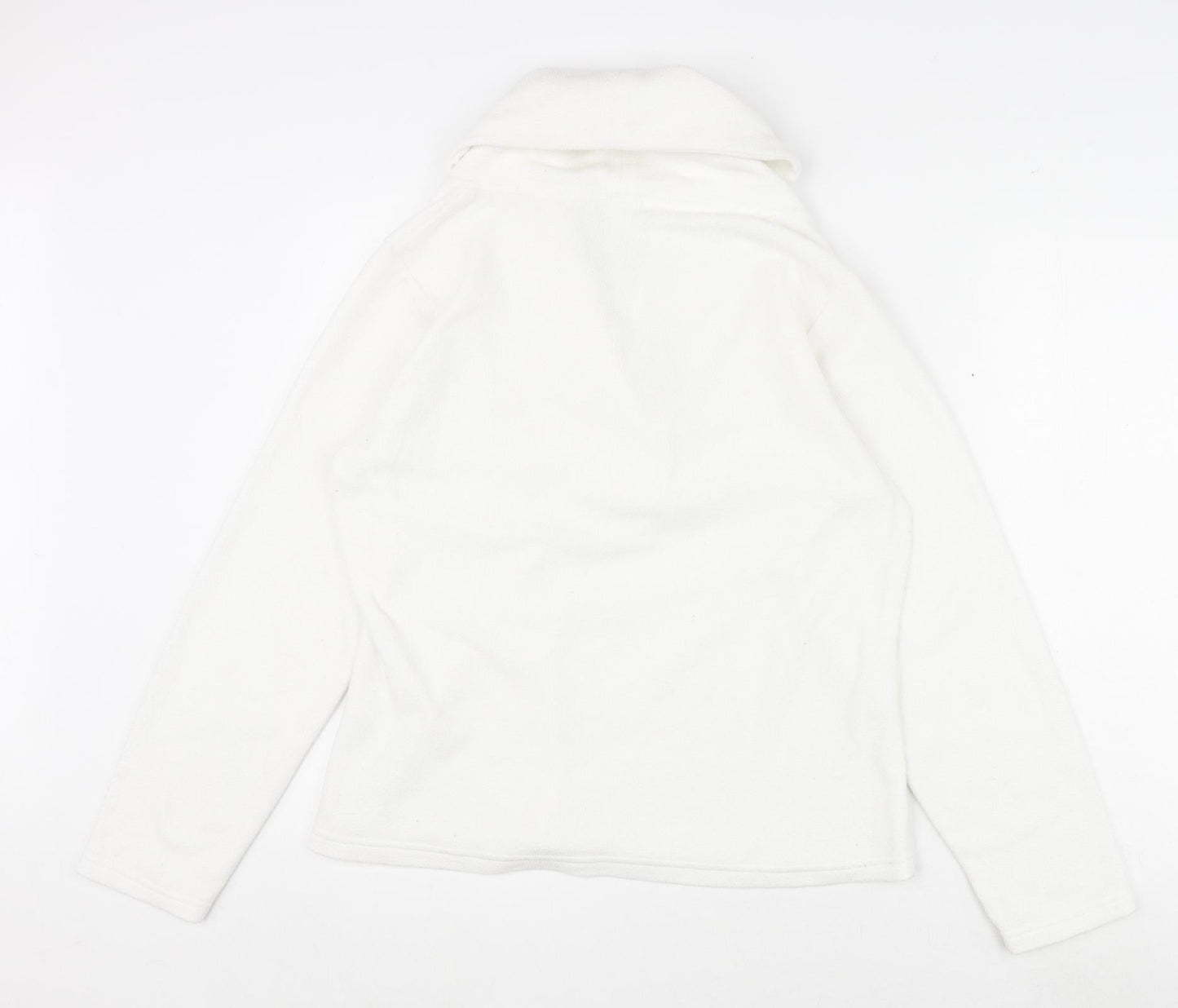 Cotton Traders Womens White Polyester Pullover Sweatshirt Size 14 Pullover - Size 14-16