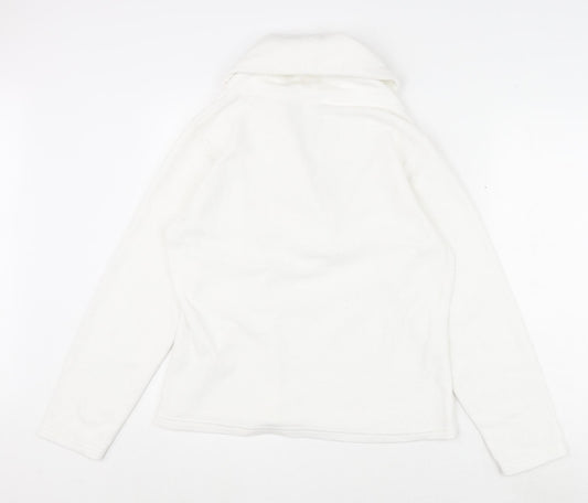 Cotton Traders Womens White Polyester Pullover Sweatshirt Size 14 Pullover - Size 14-16