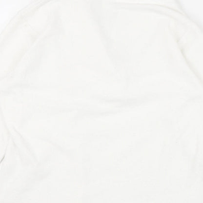 Cotton Traders Womens White Polyester Pullover Sweatshirt Size 14 Pullover - Size 14-16