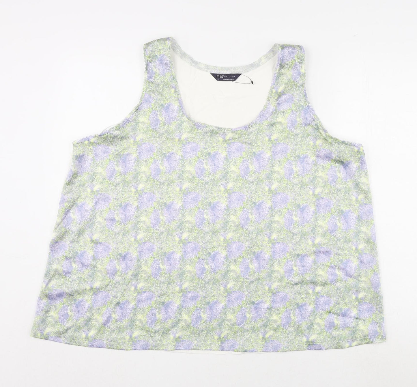 Womens UK Size 20 Marks and Spencer Multicoloured Basic Tank