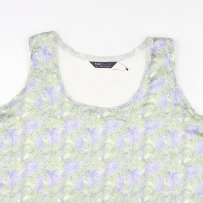 Womens UK Size 20 Marks and Spencer Multicoloured Basic Tank