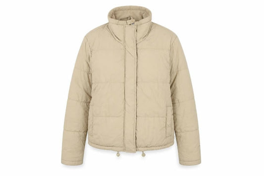 Womens UK Size S Stradivarius Beige Puffer Jacket
