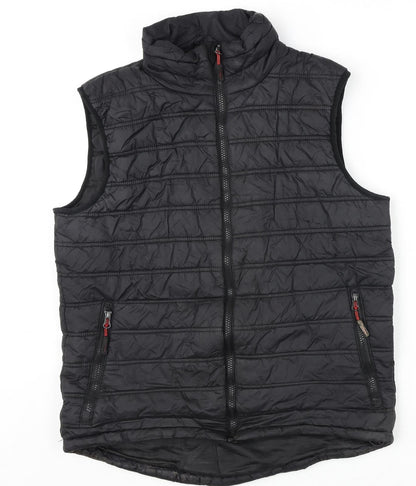 Mens UK Size S Castle Clothing Black Gilet