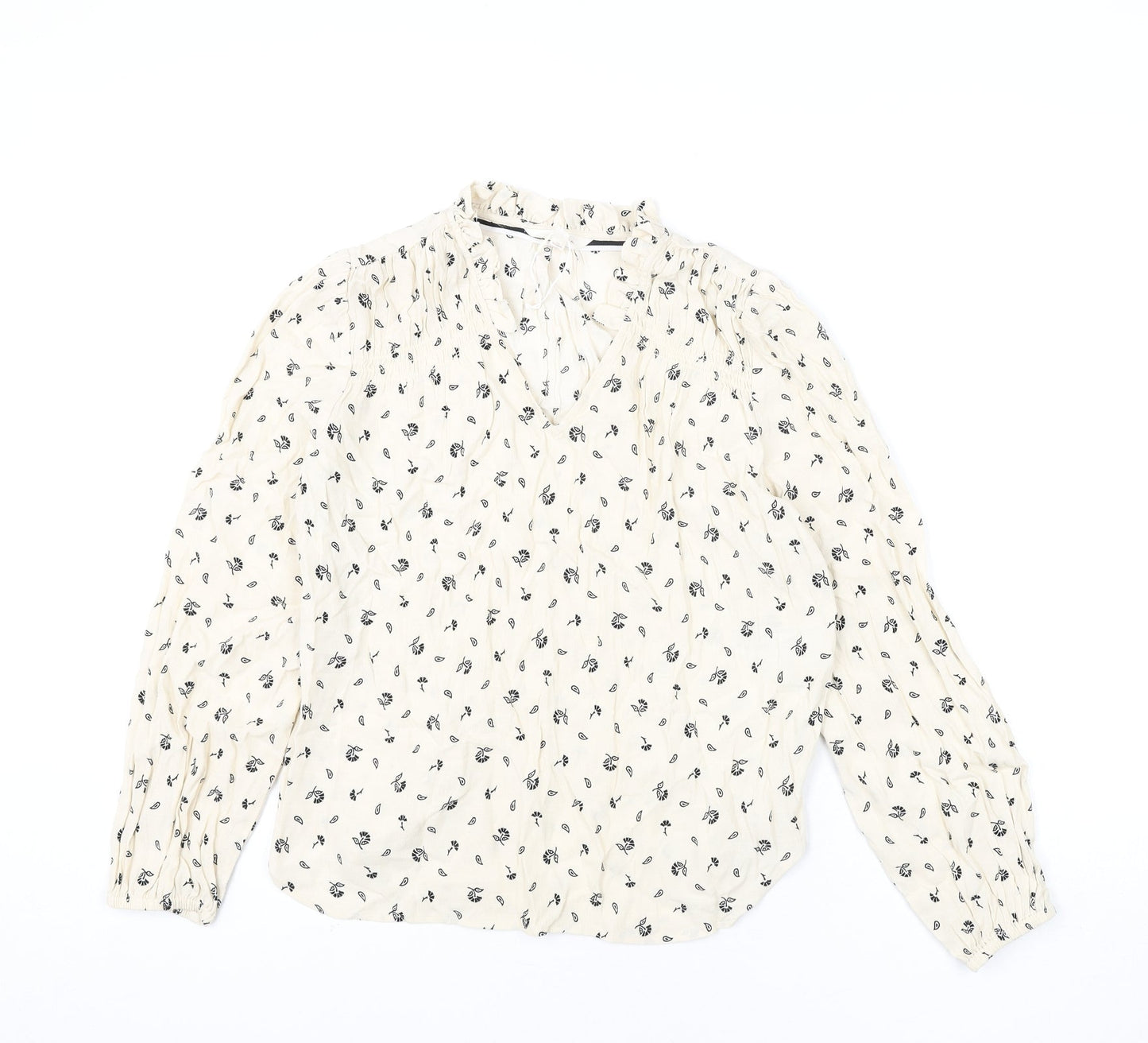Womens UK Size 8 Per Una Ivory Basic Blouse