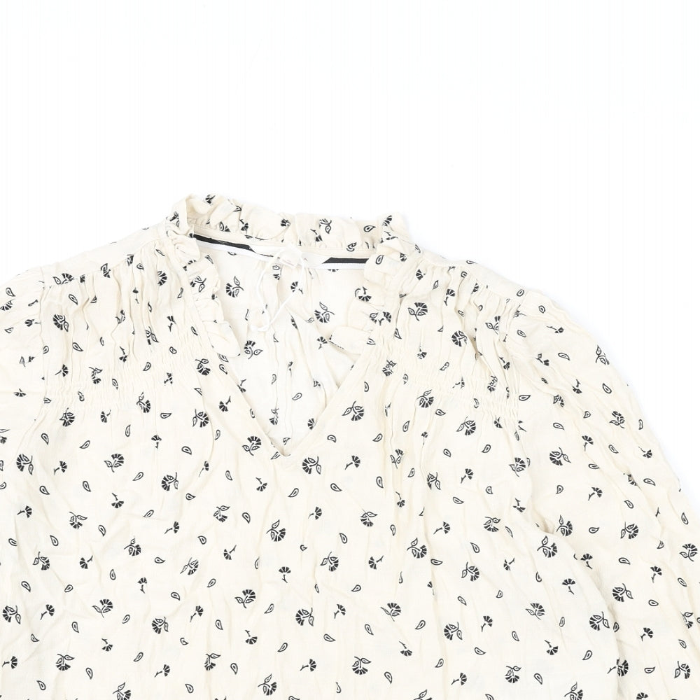 Womens UK Size 8 Per Una Ivory Basic Blouse