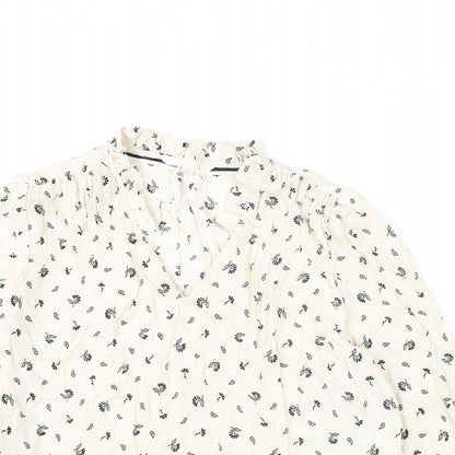 Womens UK Size 8 Per Una Ivory Basic Blouse