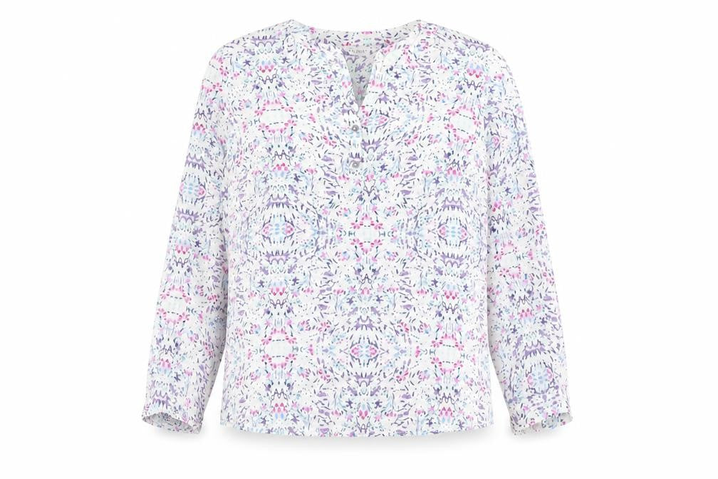 Womens UK Size 12 Classic Multicoloured Basic Blouse