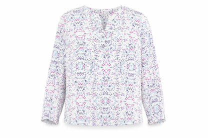 Womens UK Size 12 Classic Multicoloured Basic Blouse