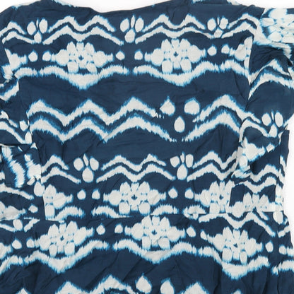Womens UK Size 12 Per Una Blue Basic Blouse