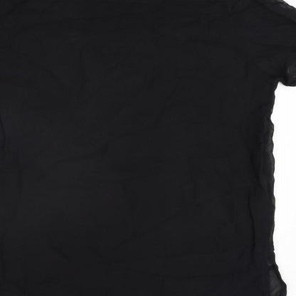 Womens UK Size 10 NEXT Black Basic Blouse