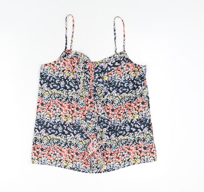 Womens UK Size 10 Oasis Multicoloured Camisole Blouse