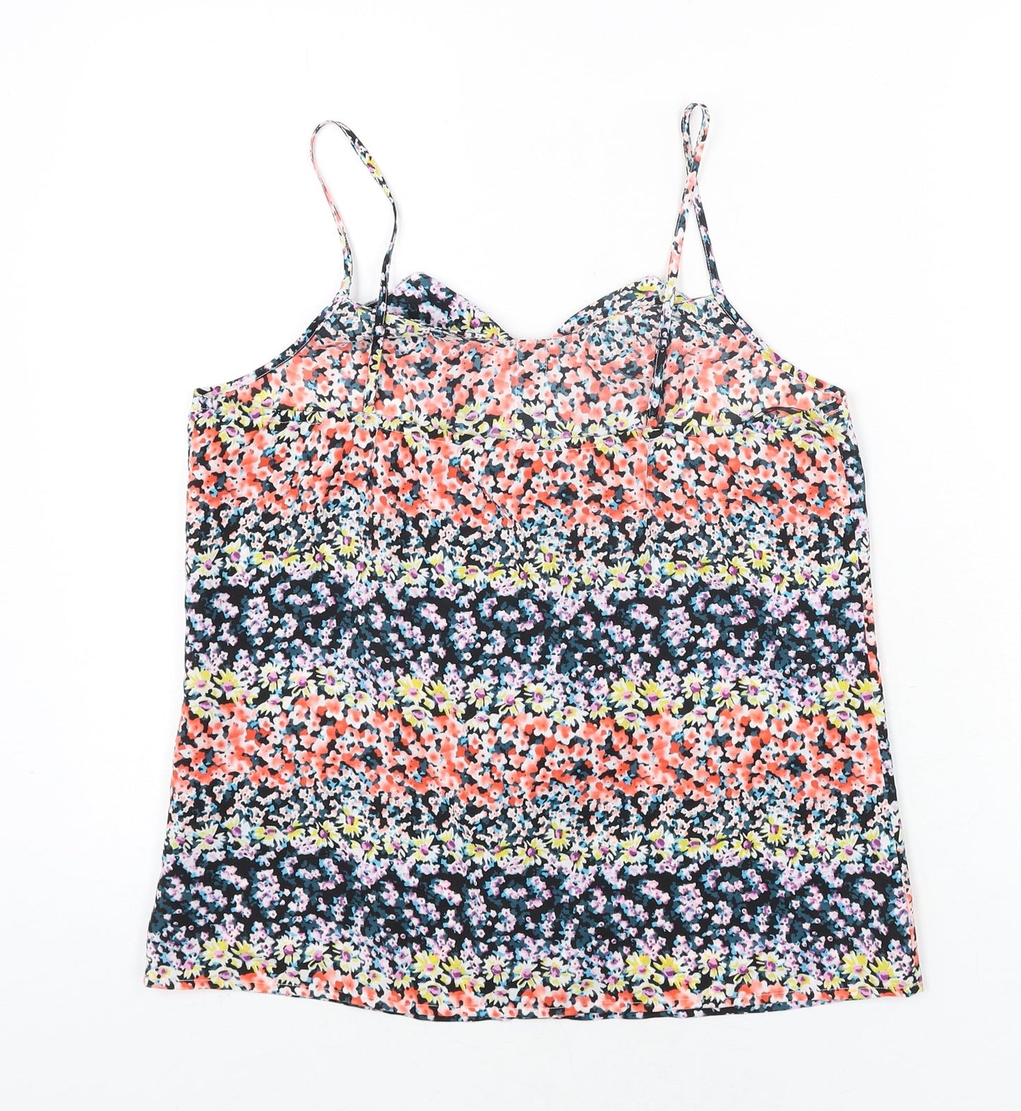 Womens UK Size 10 Oasis Multicoloured Camisole Blouse