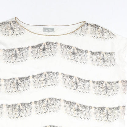 Womens UK Size XL Wallis Ivory Basic Blouse