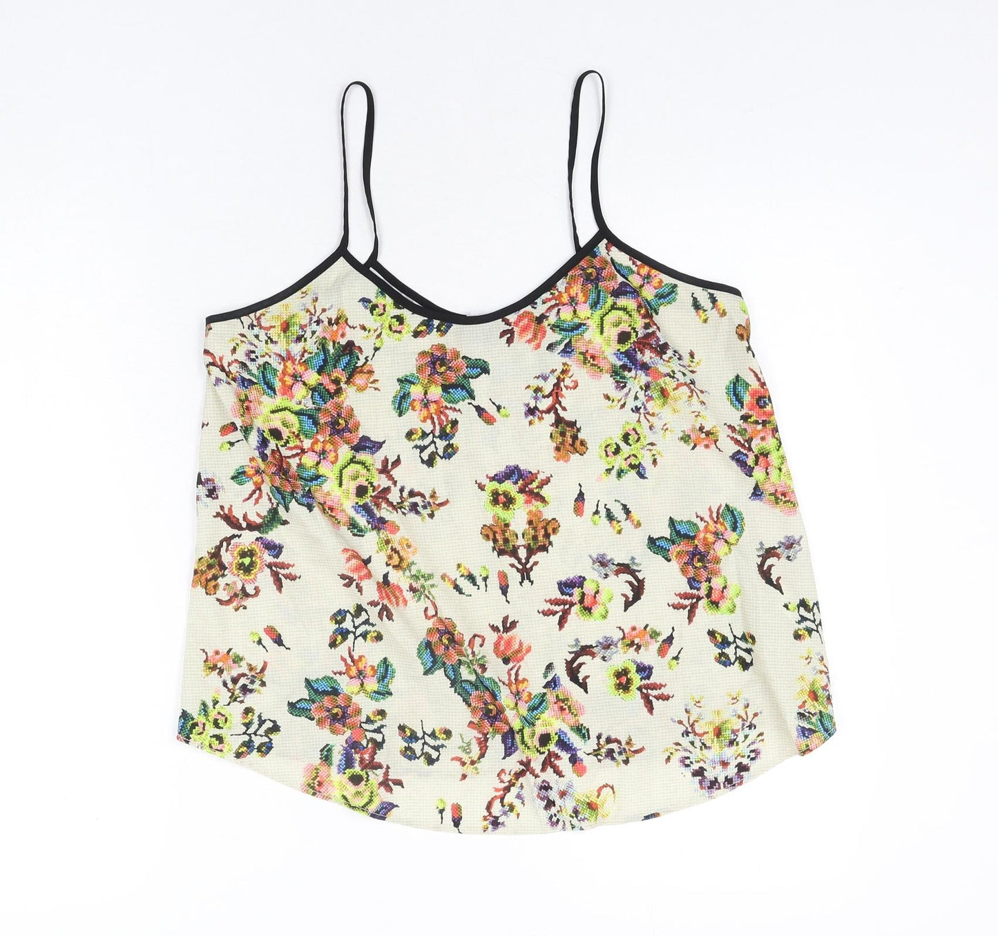 Womens UK Size 10 Topshop Multicoloured Camisole Blouse