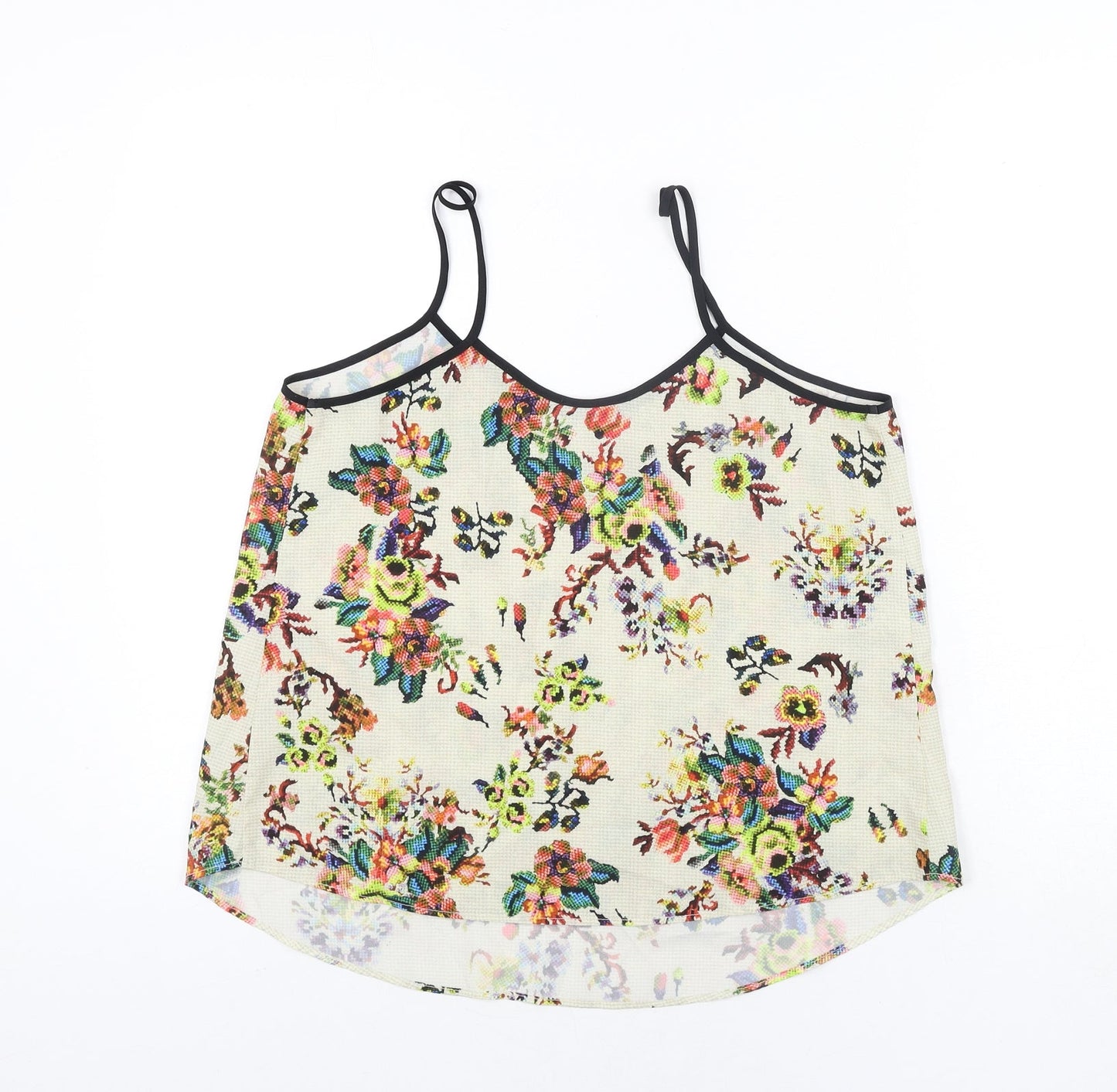 Womens UK Size 10 Topshop Multicoloured Camisole Blouse