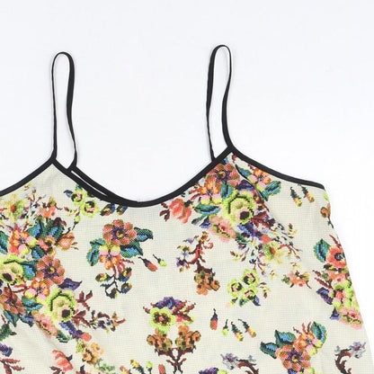 Womens UK Size 10 Topshop Multicoloured Camisole Blouse