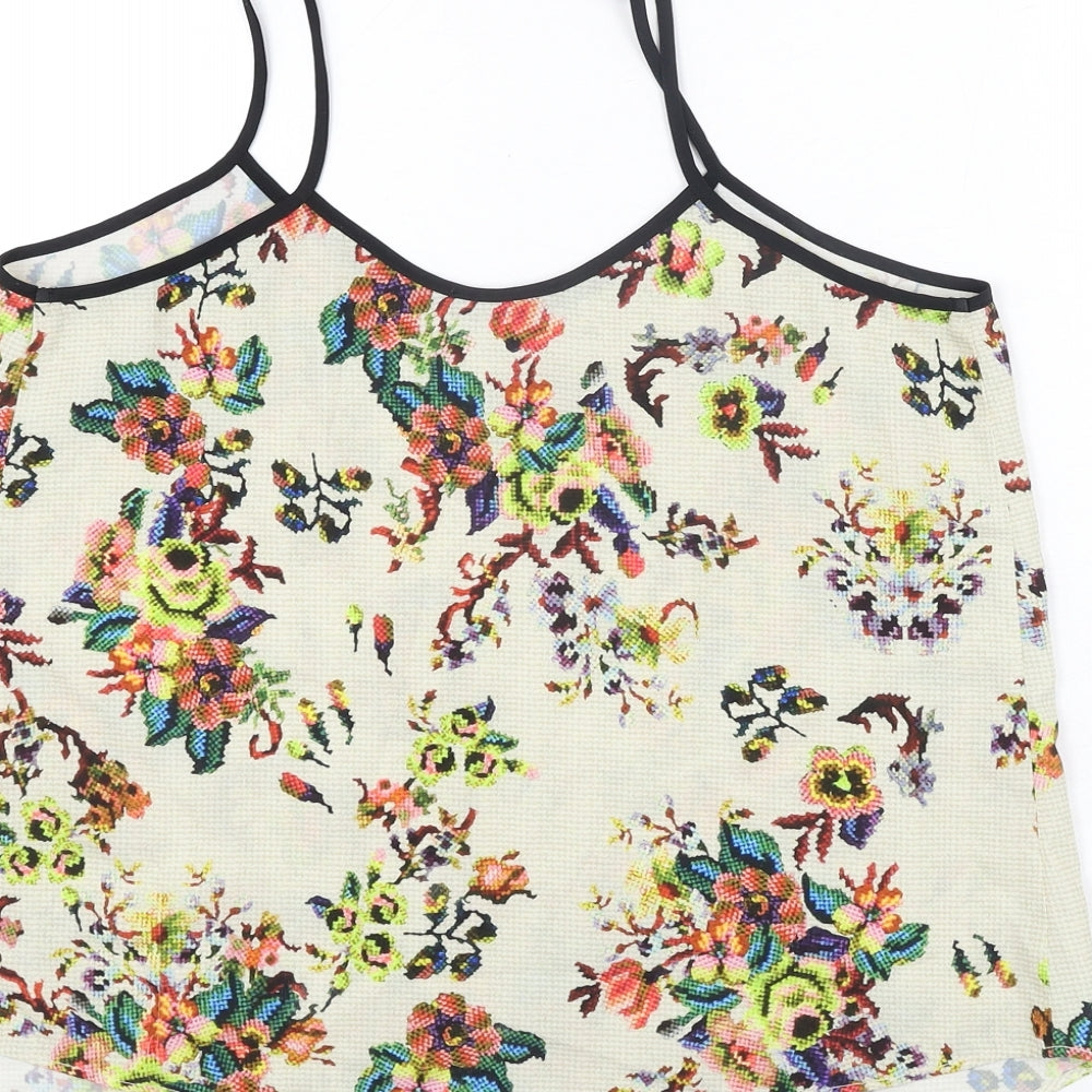 Womens UK Size 10 Topshop Multicoloured Camisole Blouse