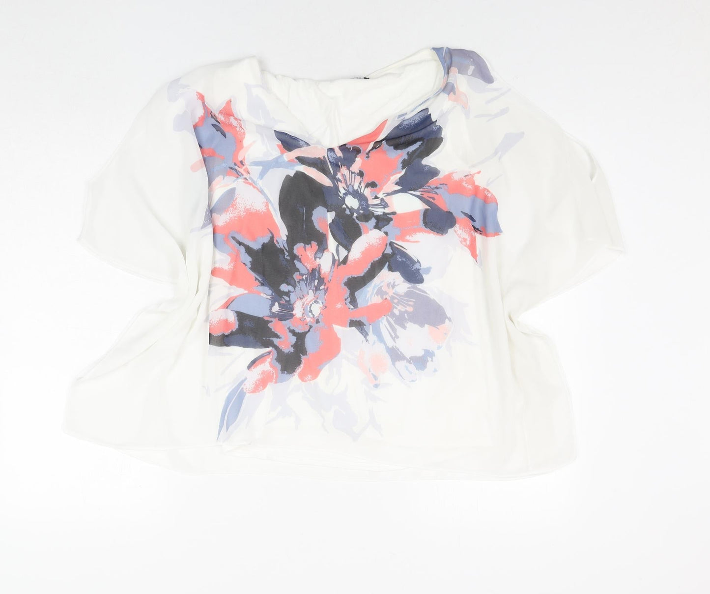 Womens UK Size 10 Roman White Basic Blouse