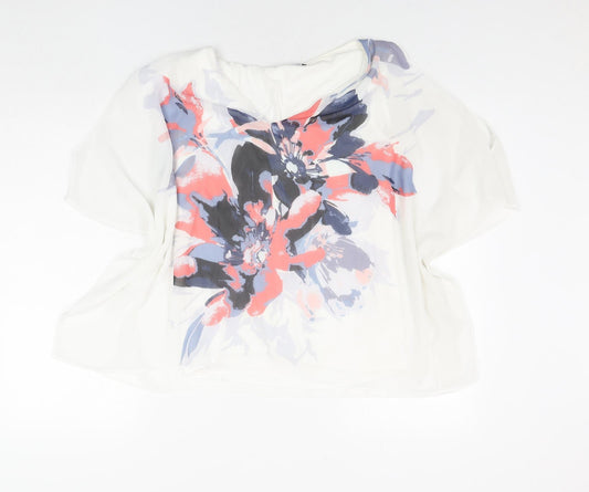 Womens UK Size 10 Roman White Basic Blouse