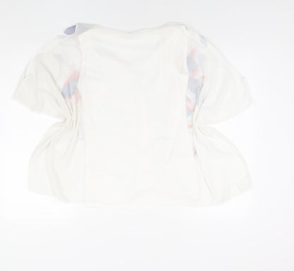 Womens UK Size 10 Roman White Basic Blouse