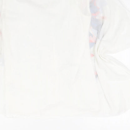 Womens UK Size 10 Roman White Basic Blouse