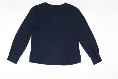 Womens UK Size 8 Marks and Spencer Blue Basic Blouse