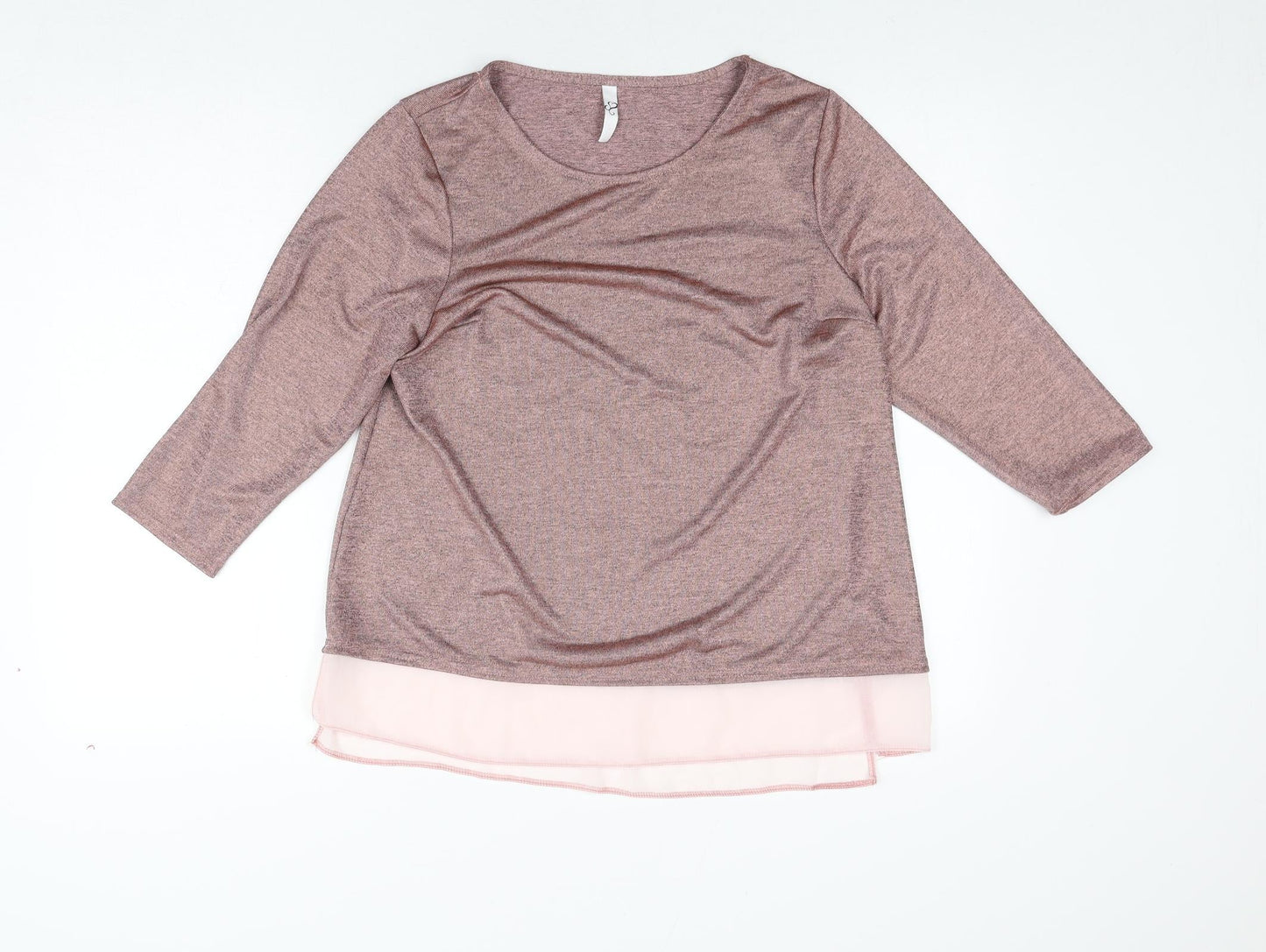 Womens UK Size 14 Arcadia Pink Basic Blouse