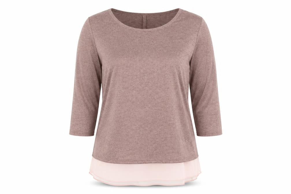 Womens UK Size 14 Arcadia Pink Basic Blouse
