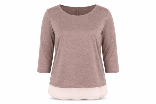 Womens UK Size 14 Arcadia Pink Basic Blouse
