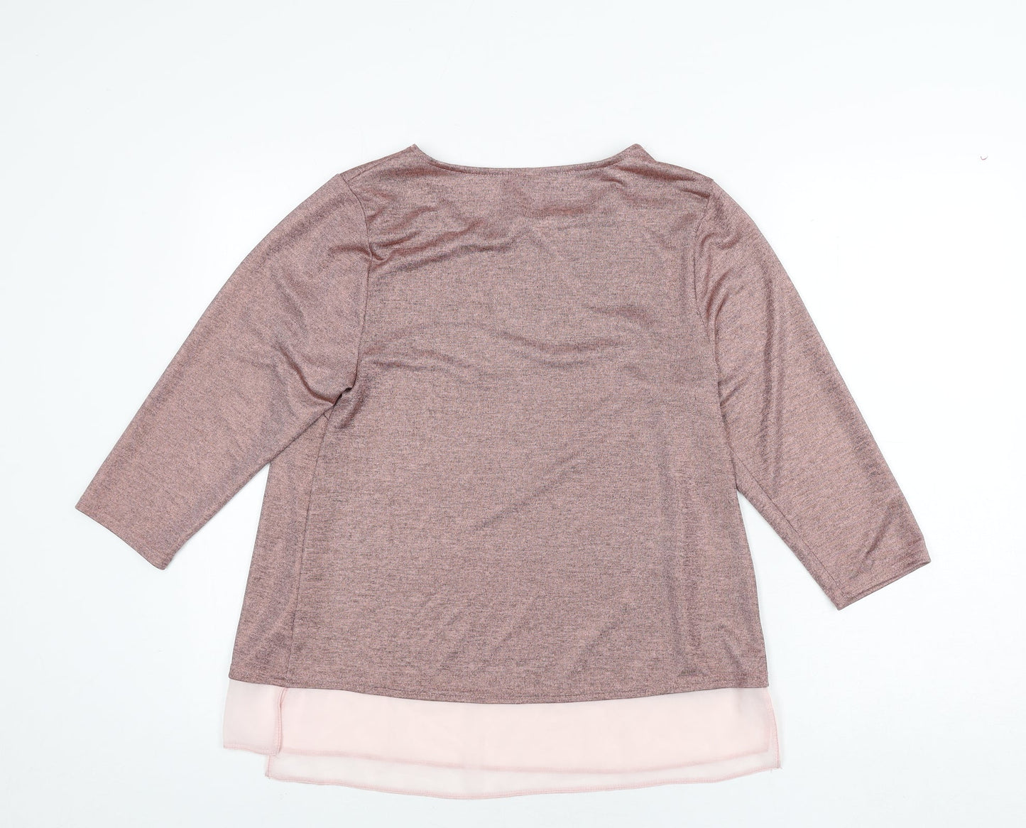 Womens UK Size 14 Arcadia Pink Basic Blouse