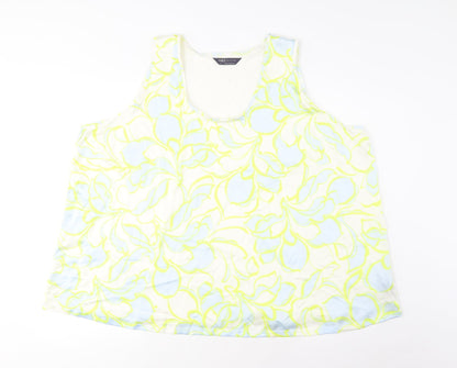 Womens UK Size 24 Marks and Spencer Multicoloured Basic Tank