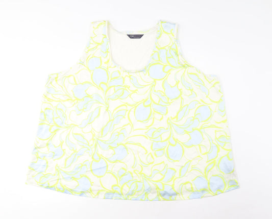 Womens UK Size 24 Marks and Spencer Multicoloured Basic Tank