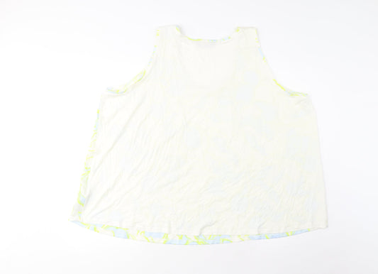 Womens UK Size 24 Marks and Spencer Multicoloured Basic Tank