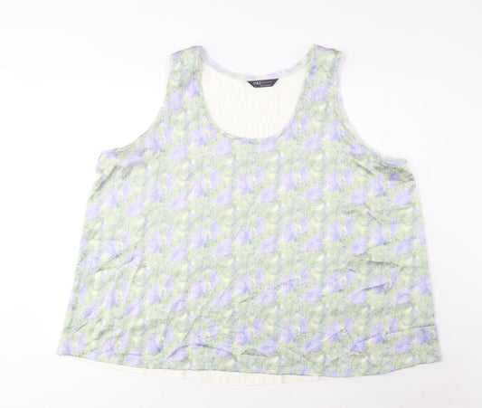 Womens UK Size 24 Marks and Spencer Multicoloured Basic Tank