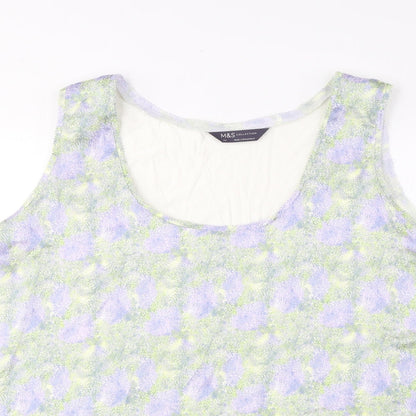 Womens UK Size 24 Marks and Spencer Multicoloured Basic Tank