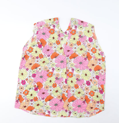 Womens UK Size 20 Marks and Spencer Multicoloured Basic Tank