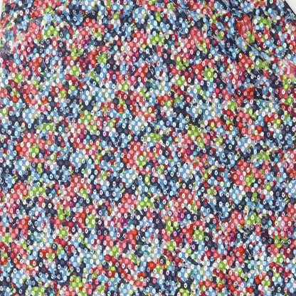 Marks and Spencer Womens Multicoloured Polyester A-Line Size 22 V-Neck Zip - Sequins
