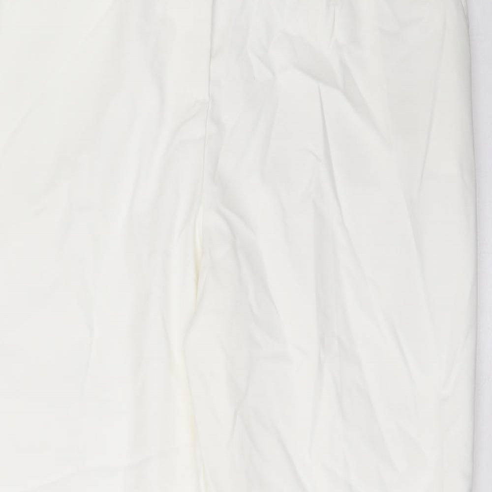 Womens UK Size 20 Marks and Spencer Regular Fit  White Trousers