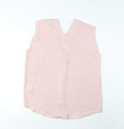 Womens UK Size 12 Marks and Spencer Pink Basic Tank