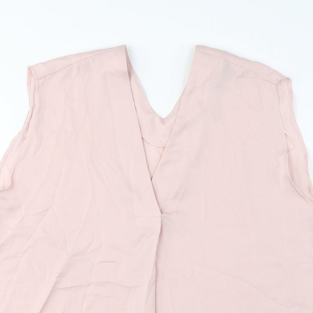 Womens UK Size 12 Marks and Spencer Pink Basic Tank