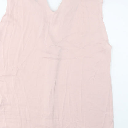 Womens UK Size 12 Marks and Spencer Pink Basic Tank