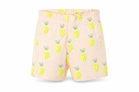 Marks and Spencer Girls Pink Geometric Cotton Cropped Trousers Size 6-9 Months Pullover - Lemon Print