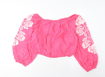 Womens UK Size 18 Marks and Spencer Pink Basic Blouse