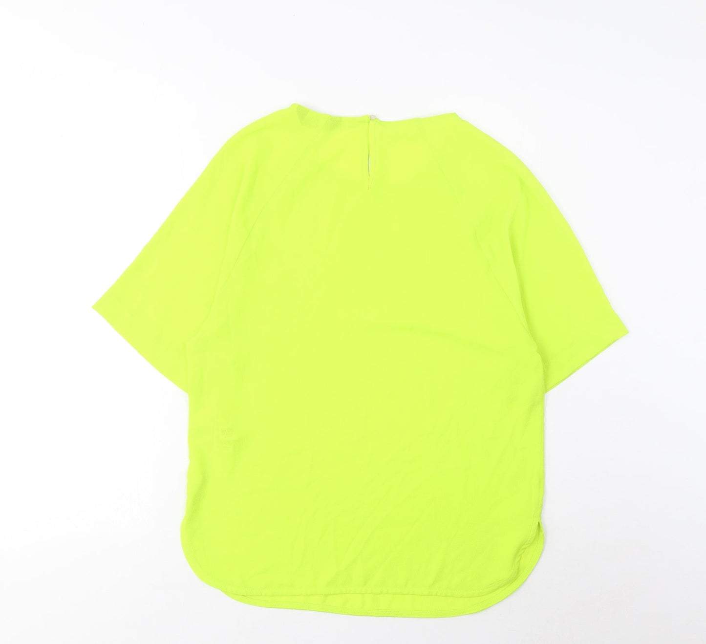 Womens UK Size 6 Marks and Spencer Green Basic T-Shirt